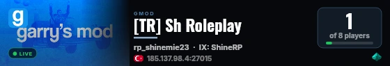 [TR] Sh Roleplay live status badge
