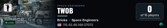 TWOB live status badge