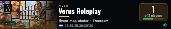 Verus Roleplay live status badge