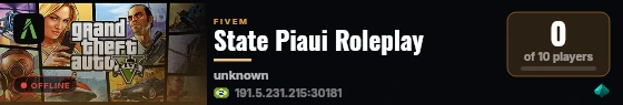 State Piaui Roleplay live status badge
