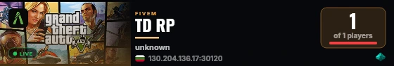 TD RP live status badge