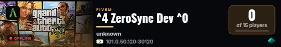 ^4 ZeroSync Dev ^0 live status badge
