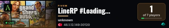 LineRP #Loading... live status badge
