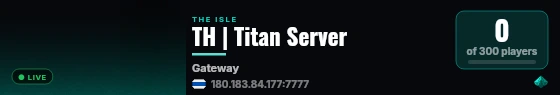 TH | Titan Server live status badge