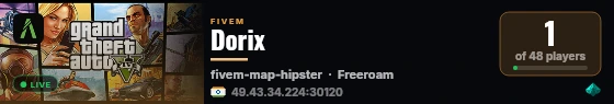 Dorix live status badge