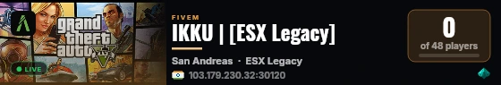 IKKU | [ESX Legacy] live status badge