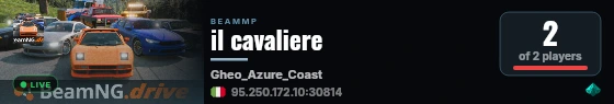 il cavaliere live status badge