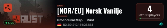 [NOR/EU] Norsk Vanilje live status badge