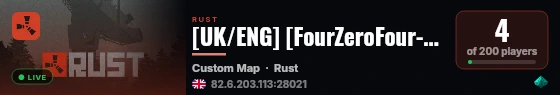 [UK/ENG] [FourZeroFour-PvE 1000x] Wiped [3/9 1 day ago] live status badge