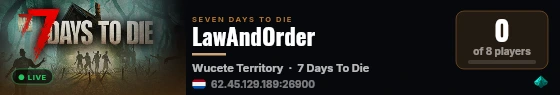 LawAndOrder live status badge