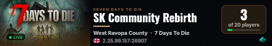 SK Community Rebirth live status badge