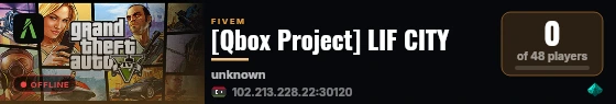 [Qbox Project] LIF CITY live status badge