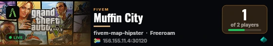 Muffin City live status badge