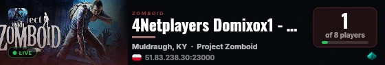 4Netplayers Domixox1 - Private Server for ZWS live status badge