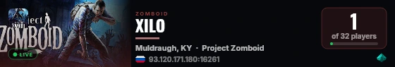 XILO live status badge