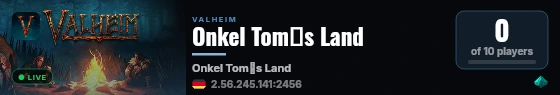 Onkel Tom┤s Land live status badge
