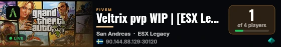Veltrix pvp WIP | [ESX Legacy] live status badge