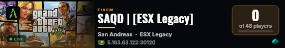 SAQD | [ESX Legacy] live status badge