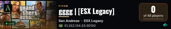 gggg | [ESX Legacy] live status badge