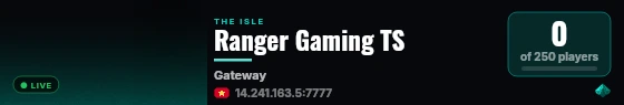 Ranger Gaming Ts live status badge