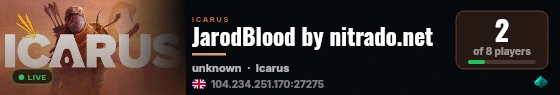 JarodBlood by nitrado.net live status badge