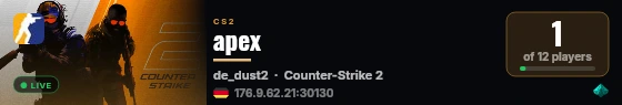 apex live status badge
