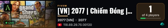 [VN] 2077 | Chiếm Đóng | 18+ live status badge