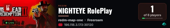 NIGHTEYE RolePlay live status badge