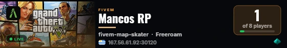 Mancos RP live status badge