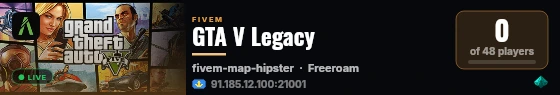 GTA V Legacy live status badge
