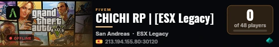 CHICHI RP | [ESX Legacy] live status badge