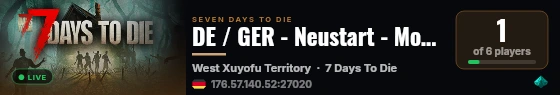 DE / GER - Neustart - Mods - PVE! live status badge