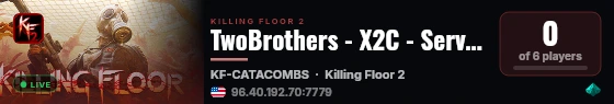 TwoBrothers - X2C - Server EXT live status badge