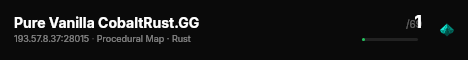 Pure Vanilla CobaltRust.GG live status badge