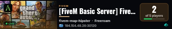 [FiveM Basic Server] FivePD live status badge
