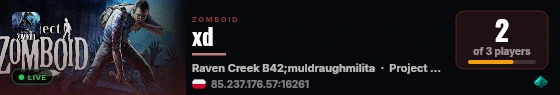 xd live status badge