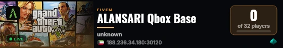 ALANSARI Qbox Base live status badge