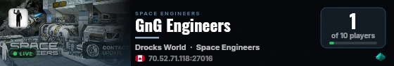 GnG Engineers live status badge