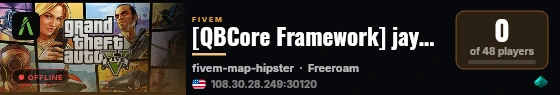 [QBCore Framework] jayplace live status badge