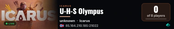 U-H-S Olympus live status badge