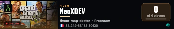 NeoXDEV live status badge