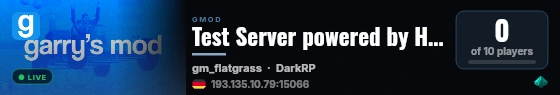 Test Server powered by Host-Unlimited.de live status badge