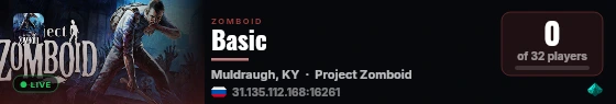 Basic live status badge