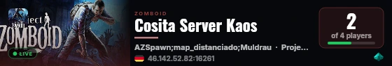 Cosita Server Kaos live status badge