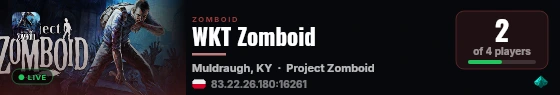 WKT Zomboid live status badge