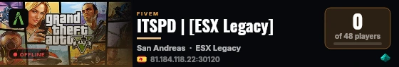 ITSPD | [ESX Legacy] live status badge
