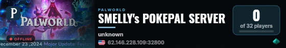SMELLY's POKEPAL SERVER live status badge