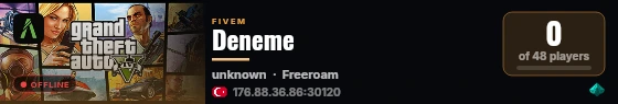 Deneme live status badge
