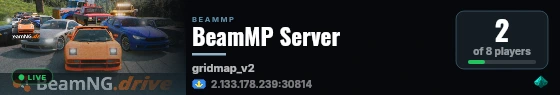 BeamMP Server live status badge