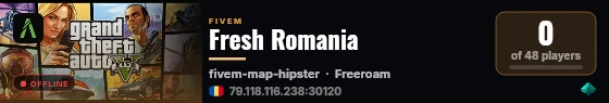 Fresh Romania live status badge